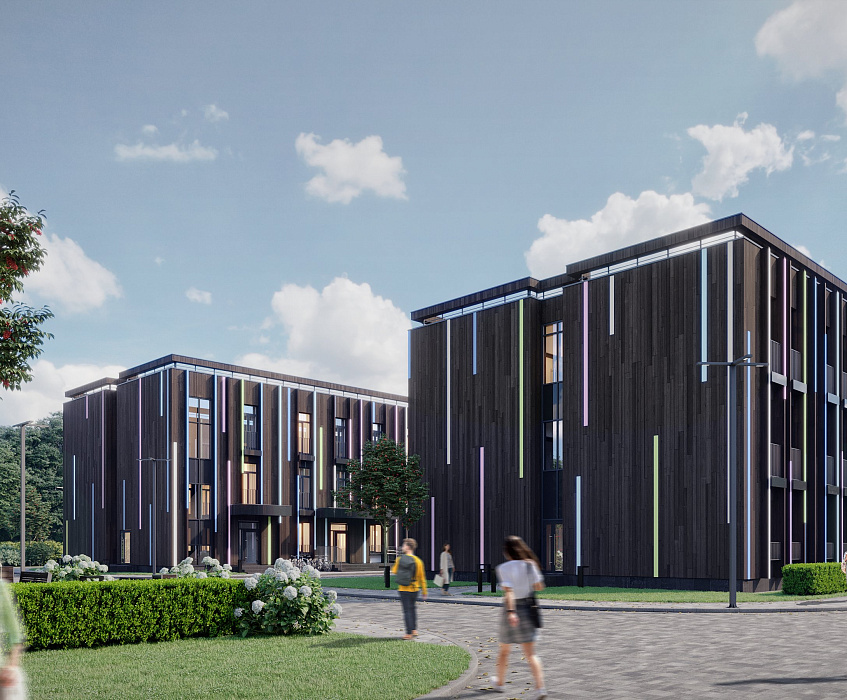 Комплекс общежитий из CLT