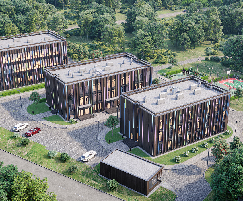Комплекс общежитий из CLT
